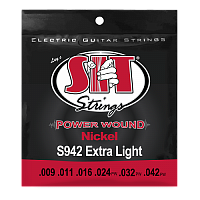 SIT S942, Powerwound Nickel Extra Light, 9-42