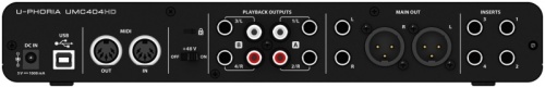 Behringer UMC404HD - аудиоинтерфейс, 4 входа, 4 выхода, микр. пред. MIDAS