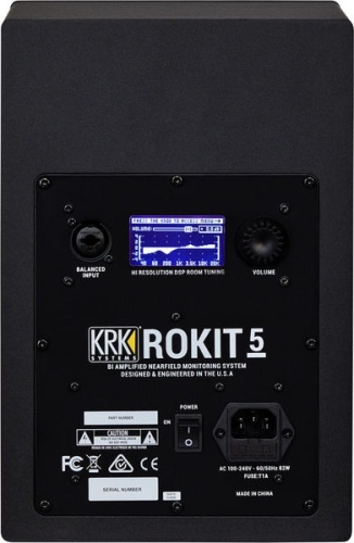 KRK RP5G4 Активный 2-х полосный (Bi-Amp) 5-ти дюймовый студийный звуковой монитор, DSP, 25-полосный эквалайзер, лимитер, кроссовер фото 2