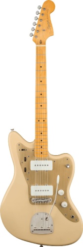 FENDER SQUIER 40th Anniversary Jazzmaster MN Aged Hardware Satin Desert Sand