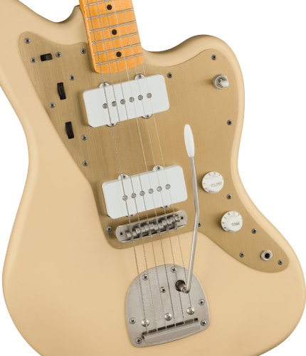 FENDER SQUIER 40th Anniversary Jazzmaster MN Aged Hardware Satin Desert Sand фото 3